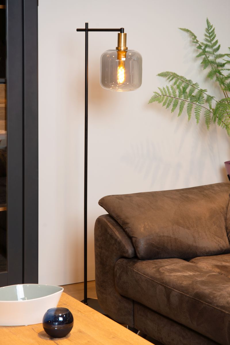 Lucide JOANET - Stojacia lampa - 1xE27 - Smoke Grey